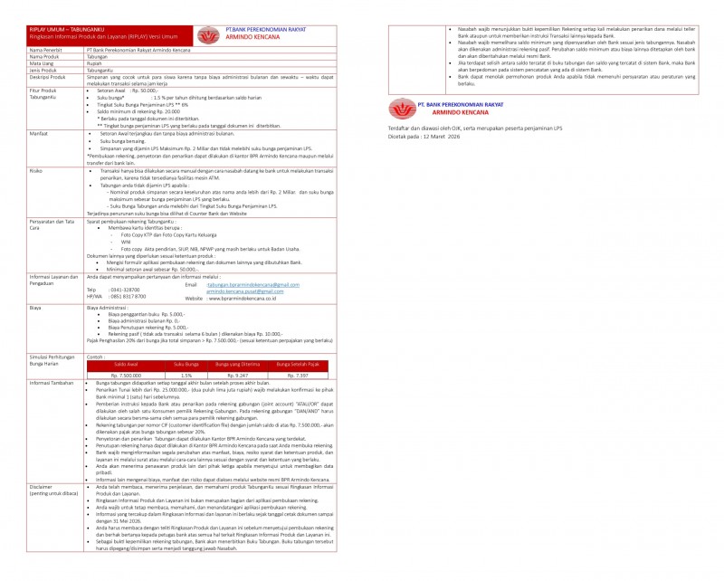 RIPLAY UMUM TABUNGANKU